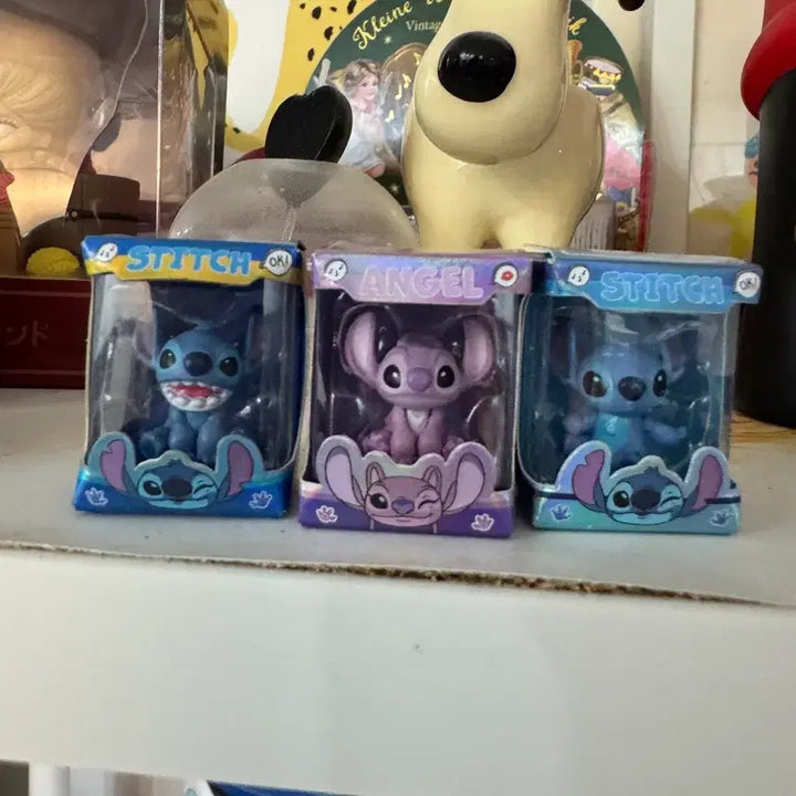 [BUNJANG] Disney Stitch &amp; Angel Figure 3-Set / 디즈니 스티치 피규어 3종 세트