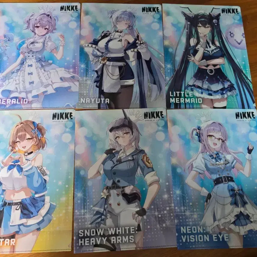 [BUNJANG] Nier: Automata x Lawson Collaboration Clear File Set (6 Types) / 니케X로손 클리어파일 6종