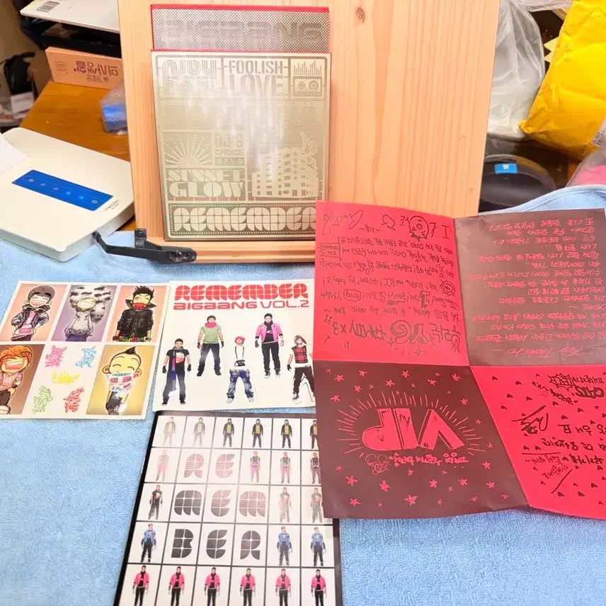 [BUNJANG] BIGBANG 2nd Full Album REMEMBER (2008 1st Press) / 빅뱅의 정규 2집 앨범 REMEMBER, 2008년초판,굿즈들