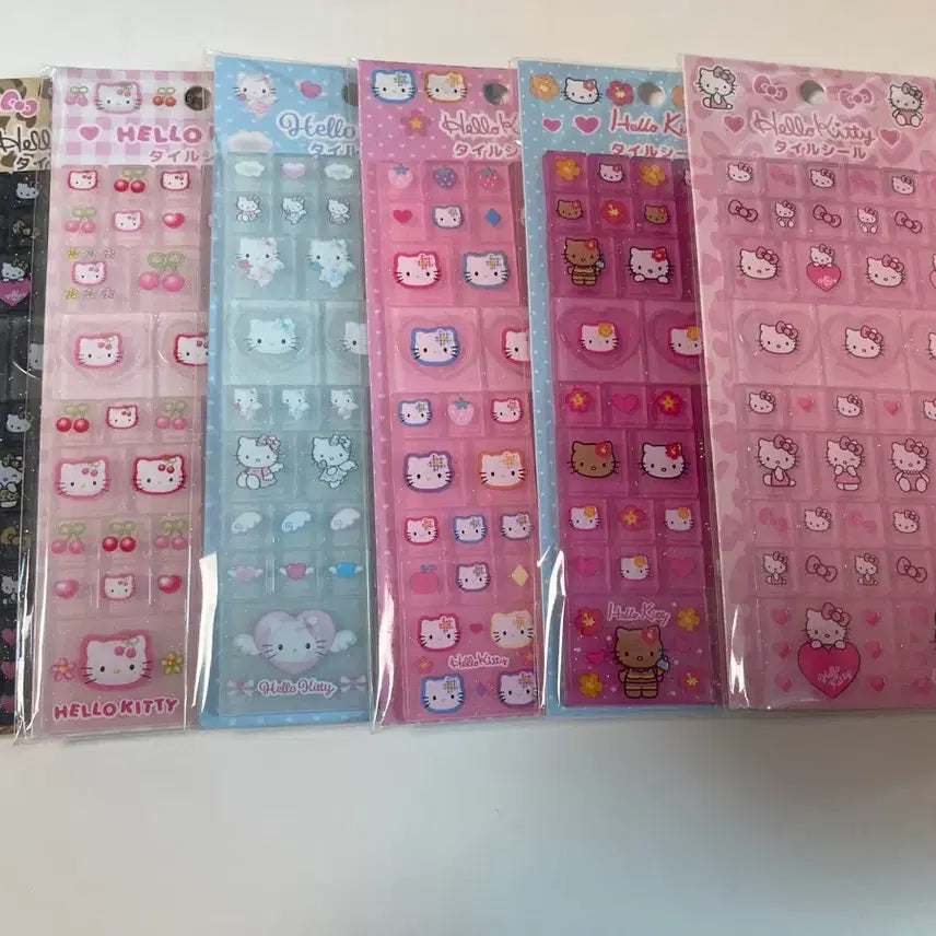 [BUNJANG] Hello Kitty Tile Sticker Seal Sticker Set (6 Types) / 헬로키티 타일스티커 씰스티커 6종