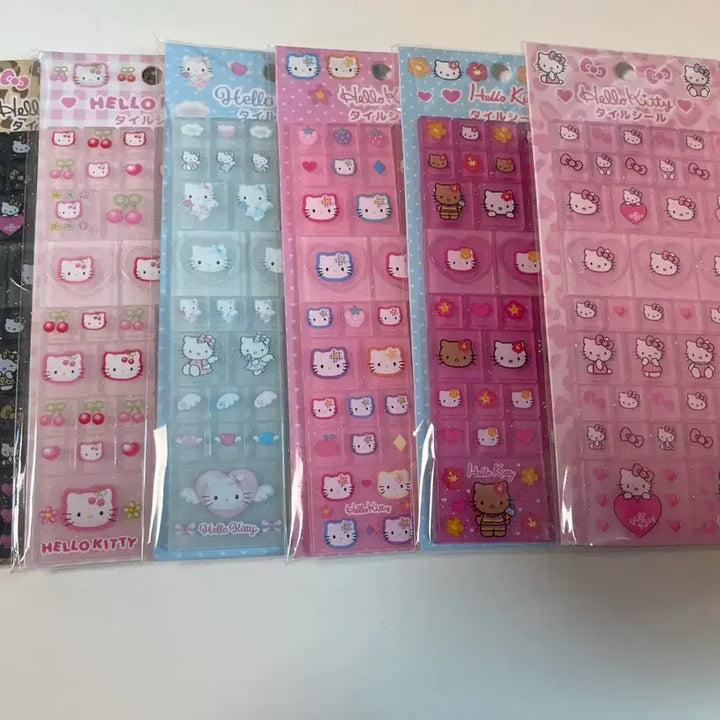 [BUNJANG] Hello Kitty Tile Sticker Seal Sticker Set (6 Types) / 헬로키티 타일스티커 씰스티커 6종