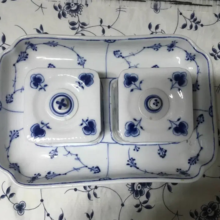 [BUNJANG] Royal Copenhagen Inkwell Set / 올드 로얄코펜하겐 잉크웰