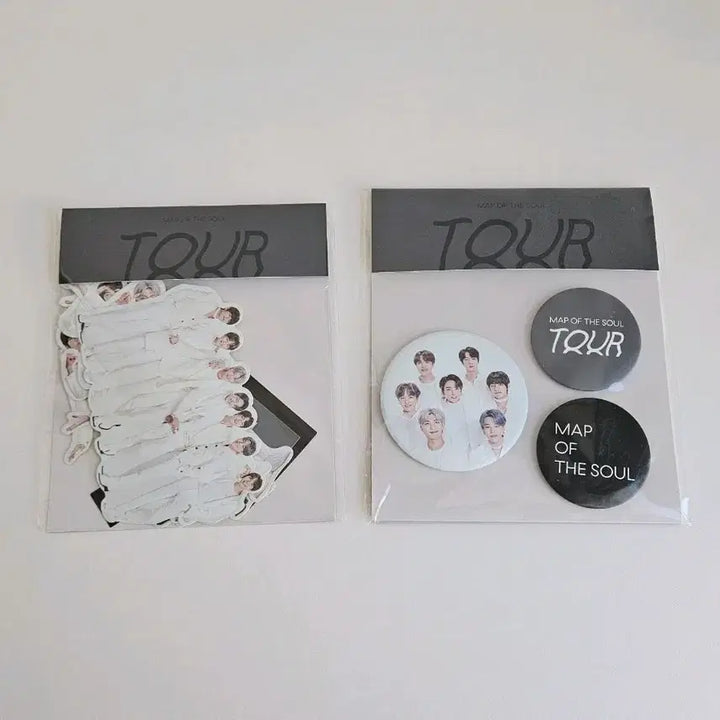 [BUNJANG] BTS Map of the Soul Sticker &amp; Can Badge Bundle Set / 맵솔 스티커 캔뱃지 2개 일괄 방탄 bts