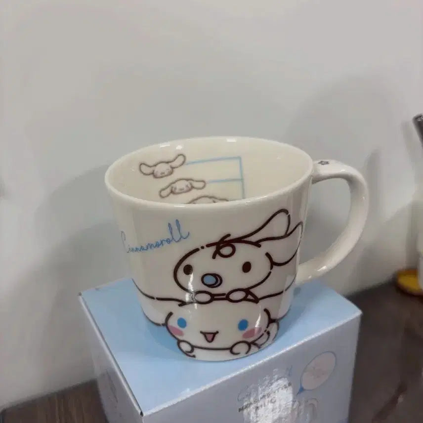 [BUNJANG] Sanrio Cinnamoroll Ceramic Measuring Mug Cup / 산리오 시나모롤 도자기 계량 머그컵