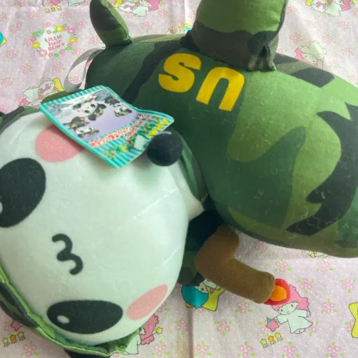 [BUNJANG] Classic Ami Panda Flying Airplane Doll / 고전 아미판다 비행기 인형
