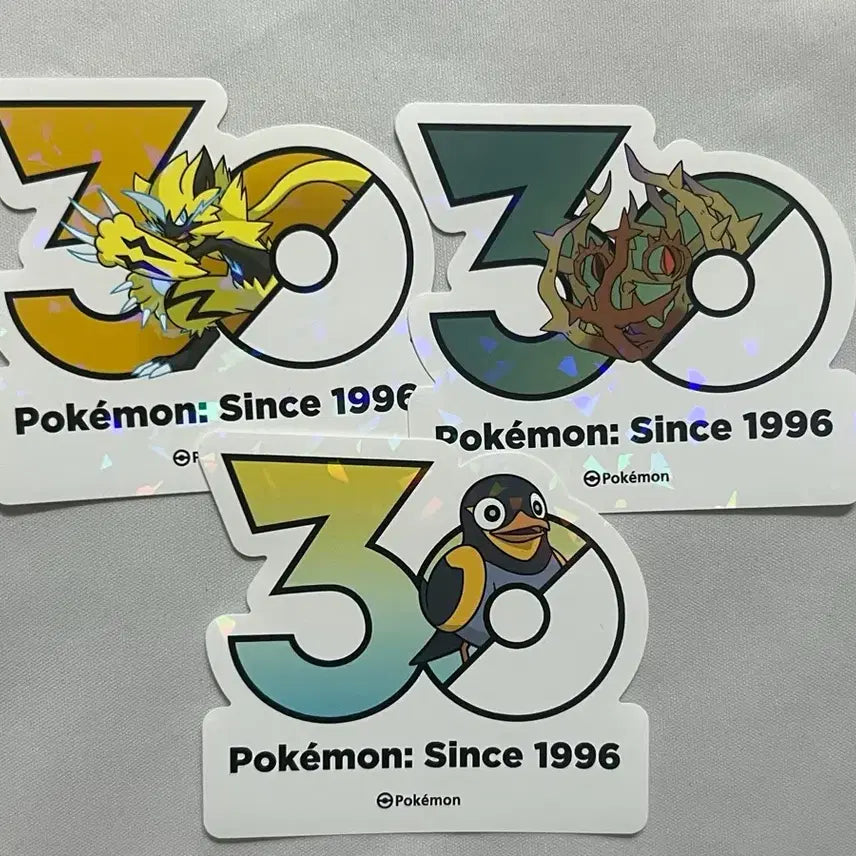 [BUNJANG] Pokemon 30th Anniversary Sticker Bundle - Zeraora, Greavard, Pawmi / 포켓몬스터 30주년 스티커 제라오라 공푸리 찌리비 일괄