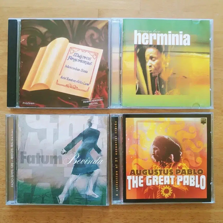 [BUNJANG] Various Artists World Music Classics 4CD Bundle / 월드뮤직 명반 4CD (메르세데스 소사 / 에르미니아 / 베빈다 / 어거스터스 파블로)