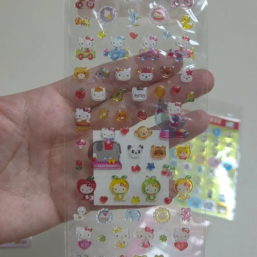[BUNJANG] Bundle Set Classic Kitty Family &amp; Friends Stickers / 일괄)고전키티 스티커 포스트잇 고전문구 고전키티가족 스티커