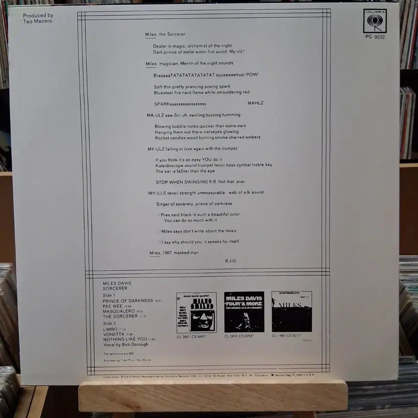[BUNJANG] Miles Davis Sorcerer LP (US Pressing) / 민트급 미국반  마일스 데이비스 Sorcerer LP 할인