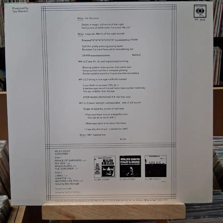 [BUNJANG] Miles Davis Sorcerer LP (US Pressing) / 민트급 미국반  마일스 데이비스 Sorcerer LP 할인