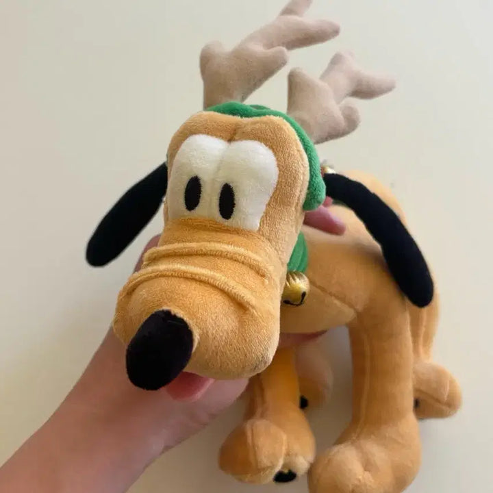 [BUNJANG] Disney Pluto Rudolph Plush / 디즈니 플루토 루돌프 인형 택o