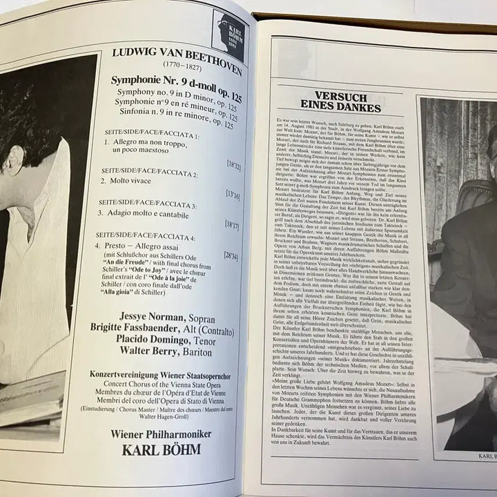 [BUNJANG] Karl Böhm Conducts Beethoven Symphony No. 9 "Choral" 2LP Gatefold (Deutsche Grammophon) / 독일초반2LP)베토벤 교향곡 9번 (칼 뵘 지휘)