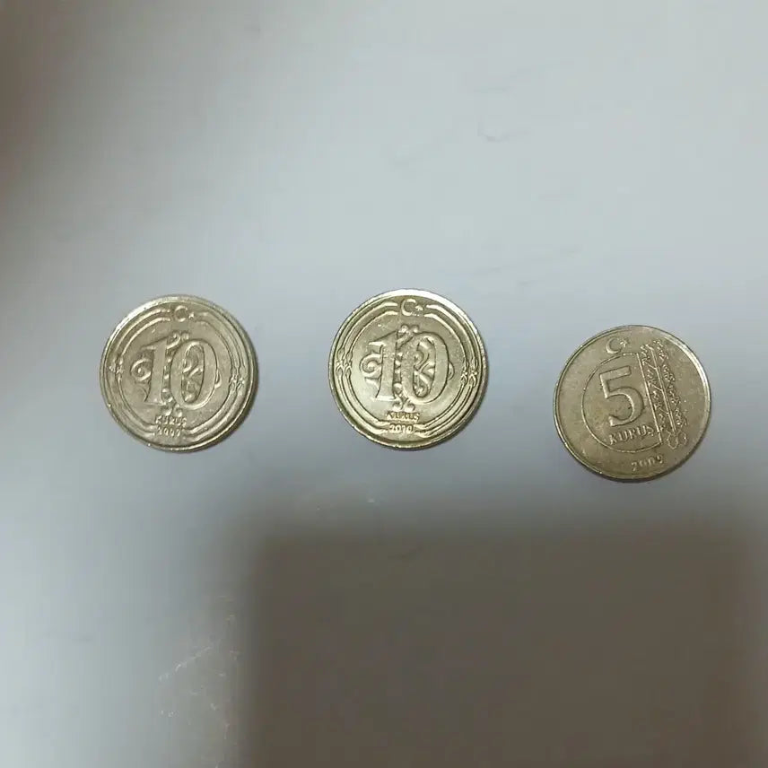 [BUNJANG] Turkey 25 Kurus Coin Bundle (10, 5 Kurus) / 터키 10쿠라쉬 5쿠라쉬 동전 총 25쿠라쉬