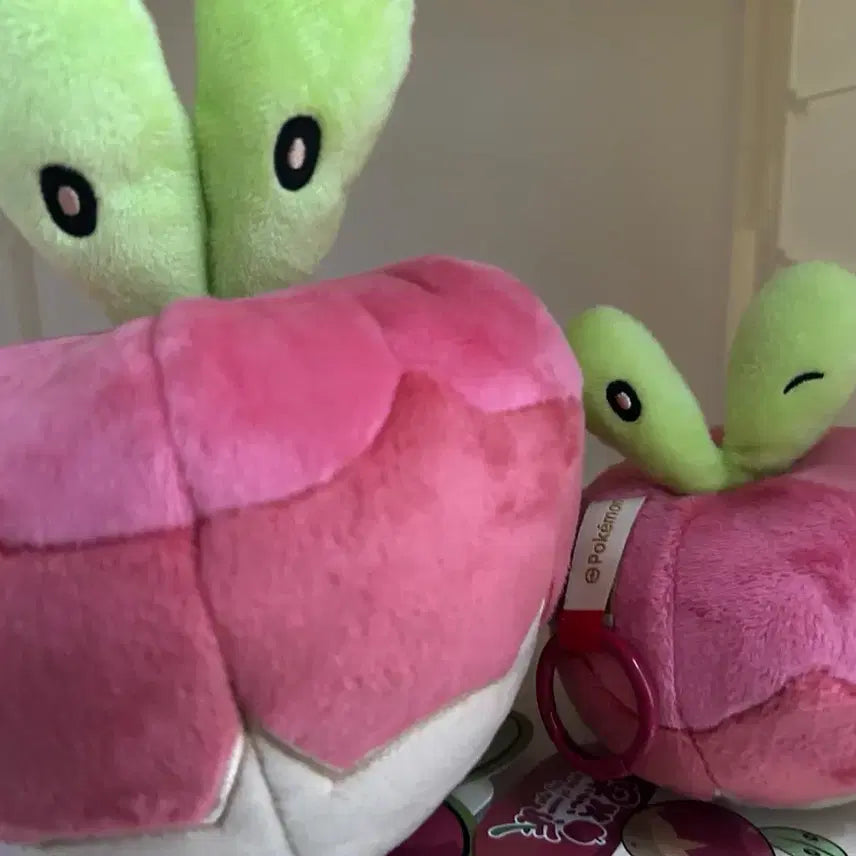 [BUNJANG] Pokemon Snorlax &amp; Caterpie Life-Size Plush &amp; Keychain Bundle Set / [일괄] 포켓몬 중포센 과사삭벌레 실물크기 인형+키링