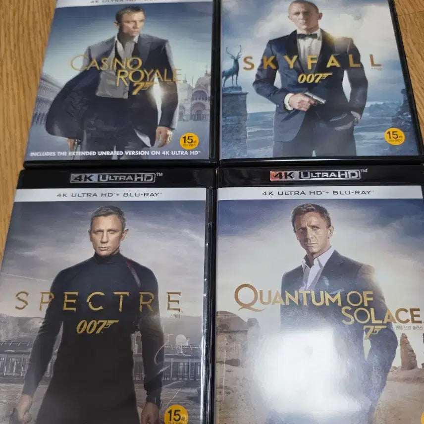 [BUNJANG] James Bond Daniel Craig Collection + No Time To Die Double Lenticular Blu-ray / 007 다니엘 크레이그 컬렉션 + 블루팬 노타임투다이 더블렌티 블루레이