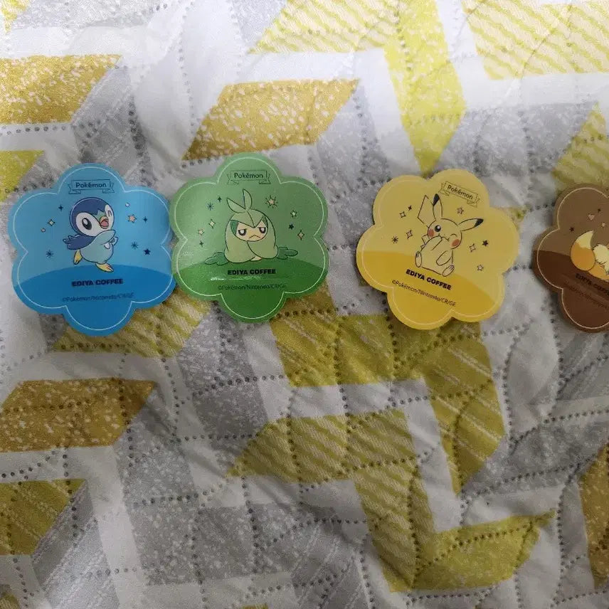 [BUNJANG] Ediya Pokémon Sticker 8 Types Set / 이디야 포켓몬 스티커 8종 set