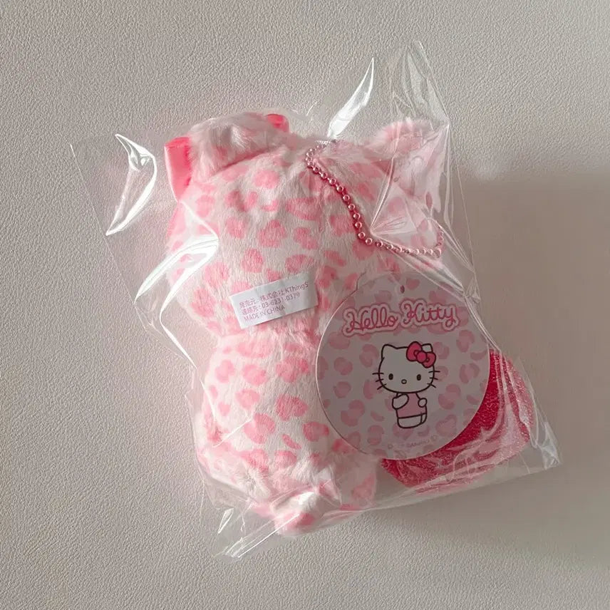[BUNJANG] Sanrio Hello Kitty Leopard Pink Mascot (Sealed) / (미개봉)네코 키티 레오파드 호피 핑크 마스코트
