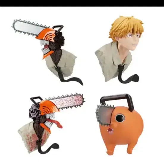 [BUNJANG] Chainsaw Man Limited Edition Magnet Figure Set (4 Types) / 점프샵 한정 체인소맨 마그넷 피규어 4종 세트 일괄