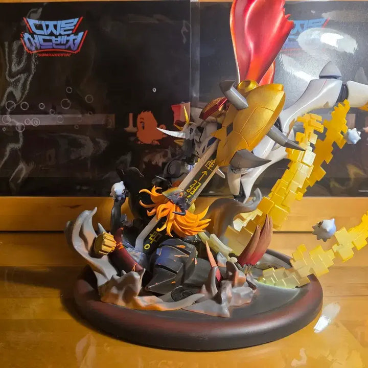 [BUNJANG] MegaHouse Digimon Omegamon VS Diablomon GEM Figure / 디지몬 오메가몬VS디아블로몬 GEM 메가하우스 피규어