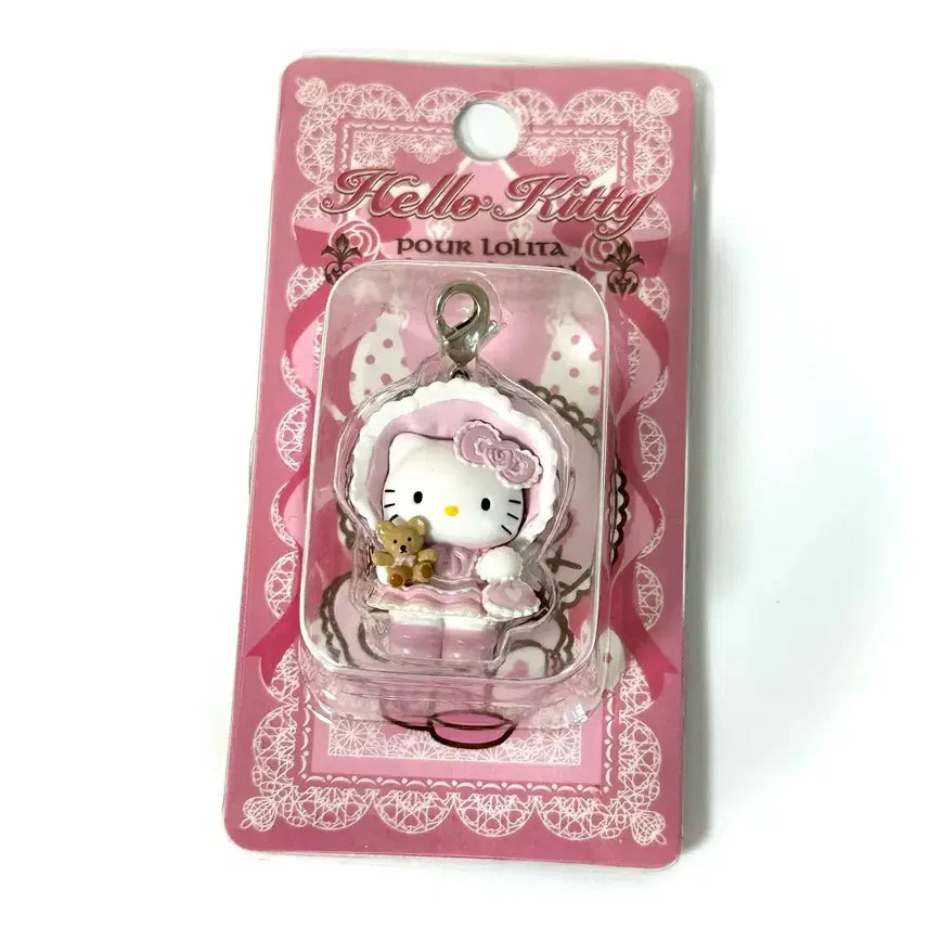 [BUNJANG] Takemoto Nobara Lolita Kitty Strap Box Type / 고전 희귀 초레어 노바라 로리타 키티스트랩 박스형 킽스 산리오
