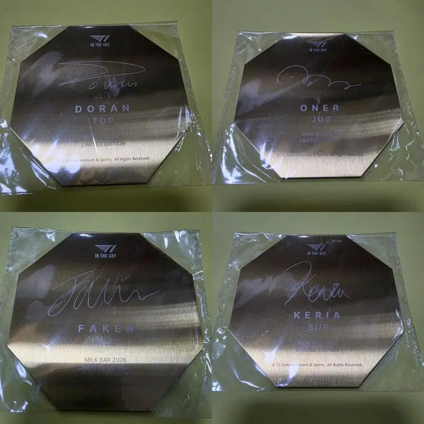 [BUNJANG] T1 Seoul Sky Coaster Bundle Set / T1 티원 서울스카이 코스터 도란 오너 페이커 케리아