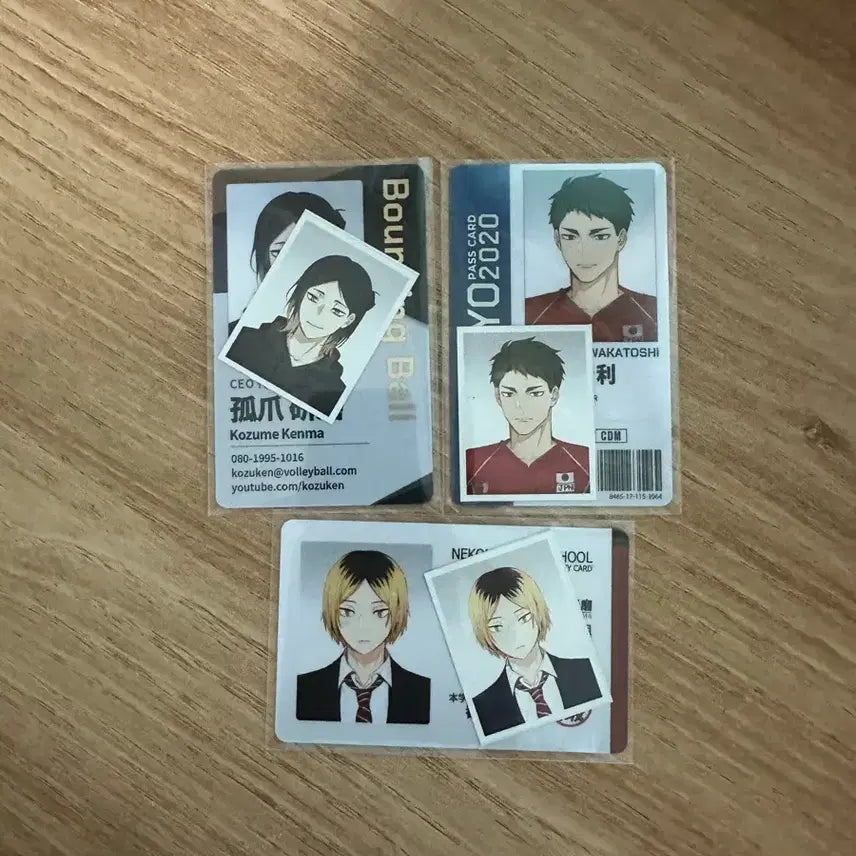 [BUNJANG] Haikyuu!! Student ID &amp; Team ID Bundle Set / 하이큐 학생증,구단증 일괄판매