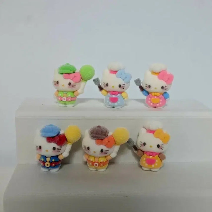 [BUNJANG] Sanrio Hello Kitty Miniature Figure 6-Piece Set / 산리오 헬로키티 미니어처 피규어 6종 세트