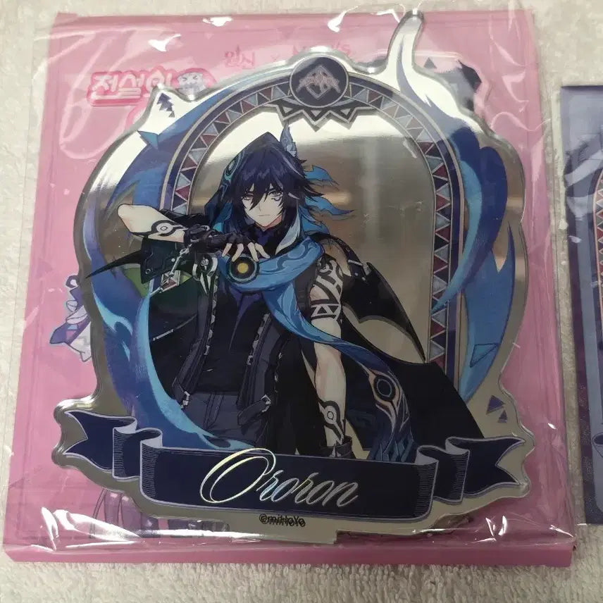 [BUNJANG] Genshin Impact Momstouch Olorun 2 Types Acrylic Stand Bundle Set / 원신 맘스터치 올로룬 운세 2종, 아크릴 스탠드 일괄
