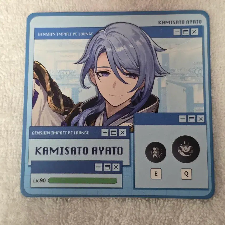 [BUNJANG] Genshin Impact PC Lounge Exclusive Coaster Ayato / 원신 pc라운지 특전 코스터 아야토