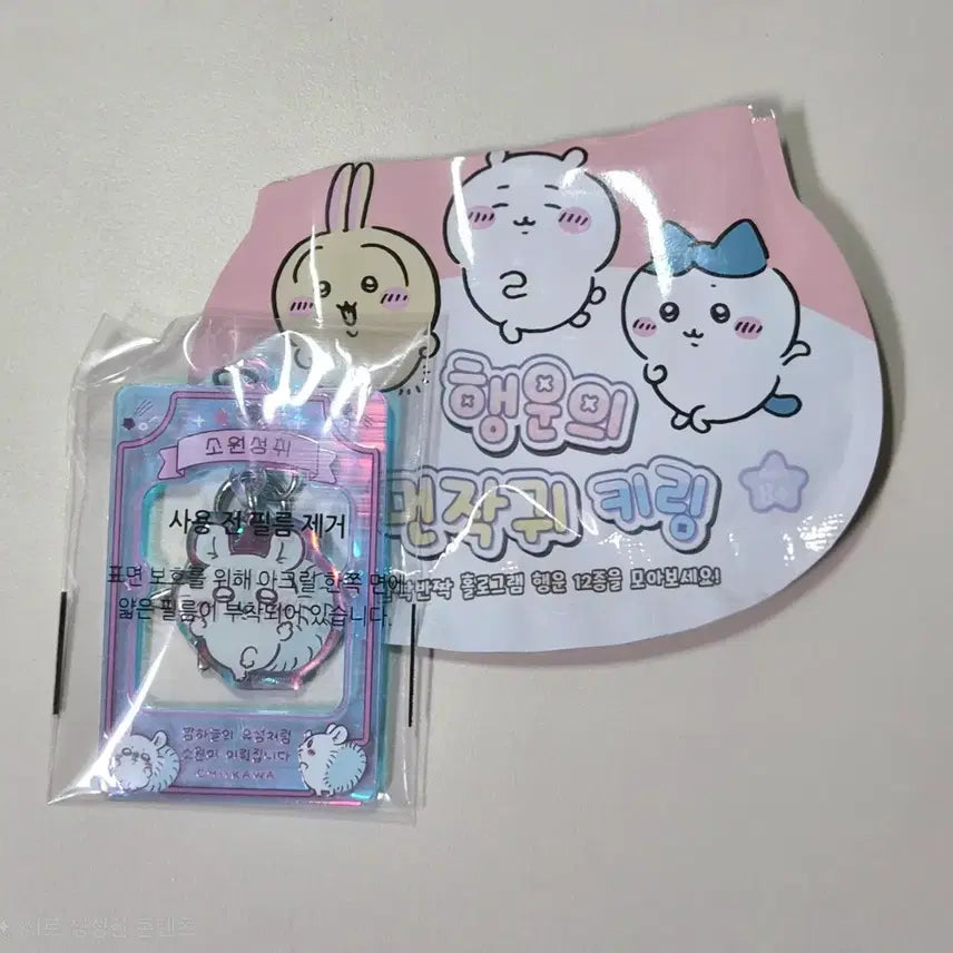 [BUNJANG] Momonga "My Favorite Thing" Charm Keychain (Sealed) / 큐티깜찍키라키라 모몽가 먼작귀 부적 키링 (미개봉)