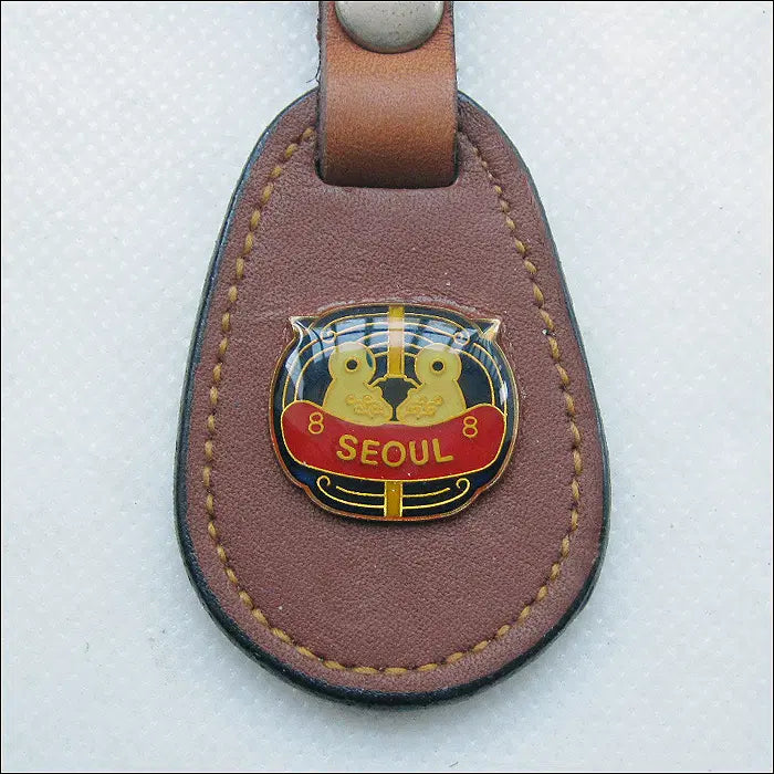 [BUNJANG] 88 Seoul Olympics Leather Keyring / [키링, 열쇠고리] 88서울올림픽 가죽 열쇠고리 (k266)