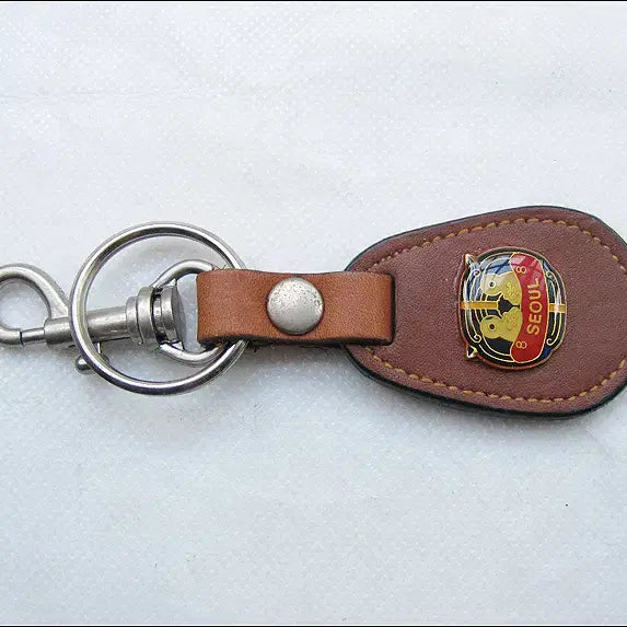 [BUNJANG] 88 Seoul Olympics Leather Keyring / [키링, 열쇠고리] 88서울올림픽 가죽 열쇠고리 (k266)