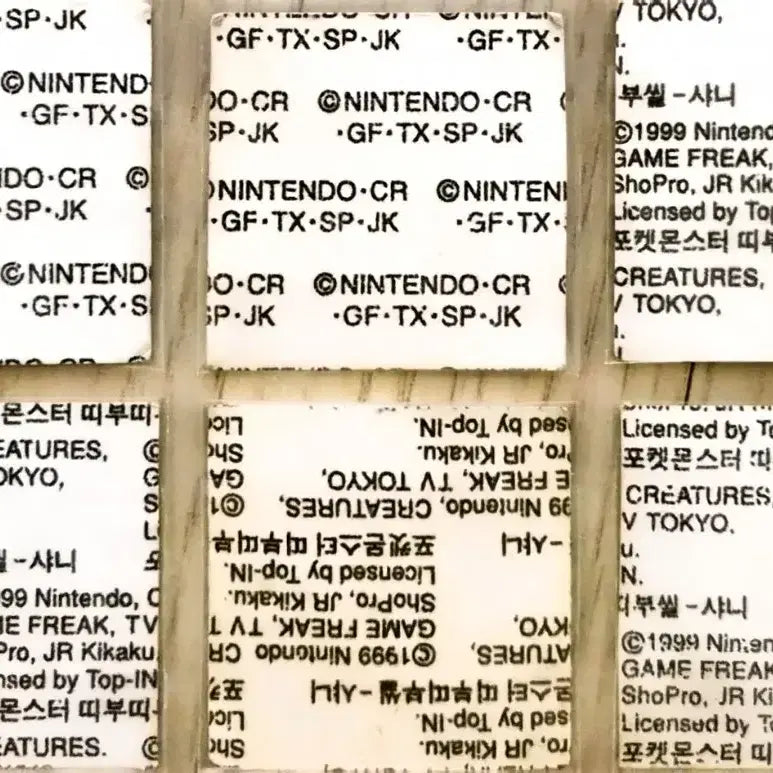 [BUNJANG] 1999 Pokemon Old Version Sticker Individual Sale / 99년도 포켓몬 구버전 띠부씰 개별판매