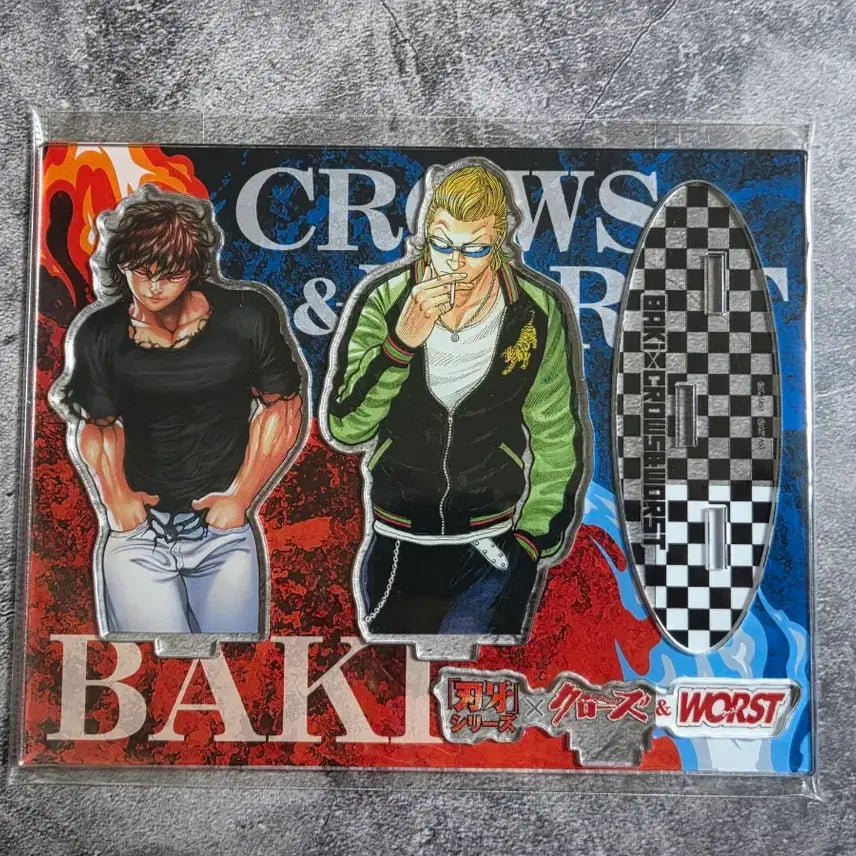 [BUNJANG] Baki x Crows Worst Collaboration Big Acrylic Stand / 크로우즈 워스트 굿즈 피규어 바키 X 크로우즈 콜라보 아크릴 스탠드