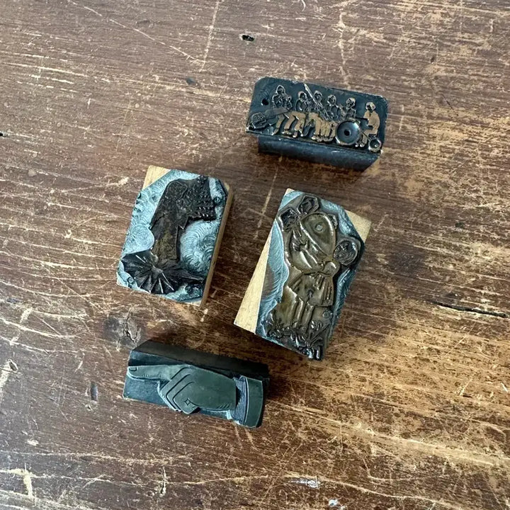 [BUNJANG] Vintage German Metal Printing Blocks / 독일)빈티지 금속 도장