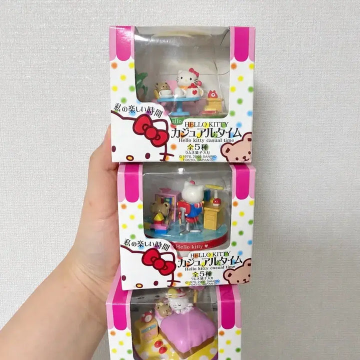 [BUNJANG] Hello Kitty Casual Time Figure Bundle Set / 일괄) 헬로키티 피규어 , 헬로키티 카주얼 타임