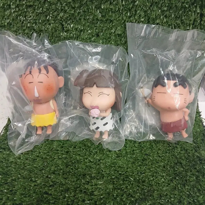[BUNJANG] Crayon Shin-chan Primitive Era Figure 3-Set / 짱구 원시시대 피규어 3종 세트