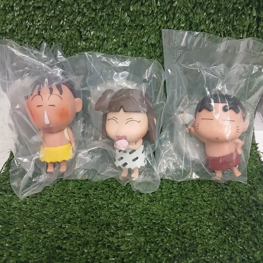 [BUNJANG] Crayon Shin-chan Primitive Era Figure 3-Set / 짱구 원시시대 피규어 3종 세트