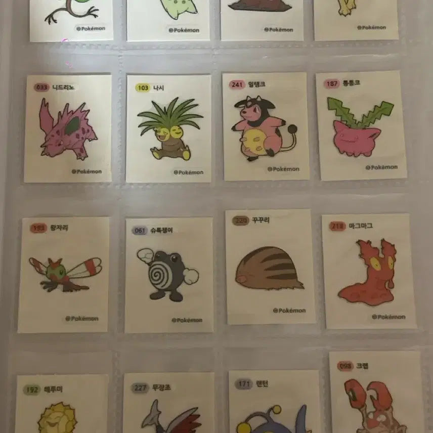 [BUNJANG] Pokemon 32 Sticker Bundle Set / 포켓몬스터 띠부씰 32개 일괄