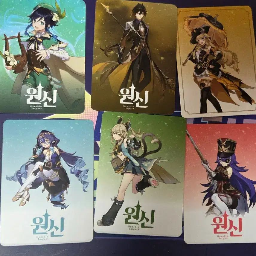 [BUNJANG] Genshin Impact Pika PC Bang Photocard Bundle Set / 원신 피카 피시방 포토카드 일괄 판매