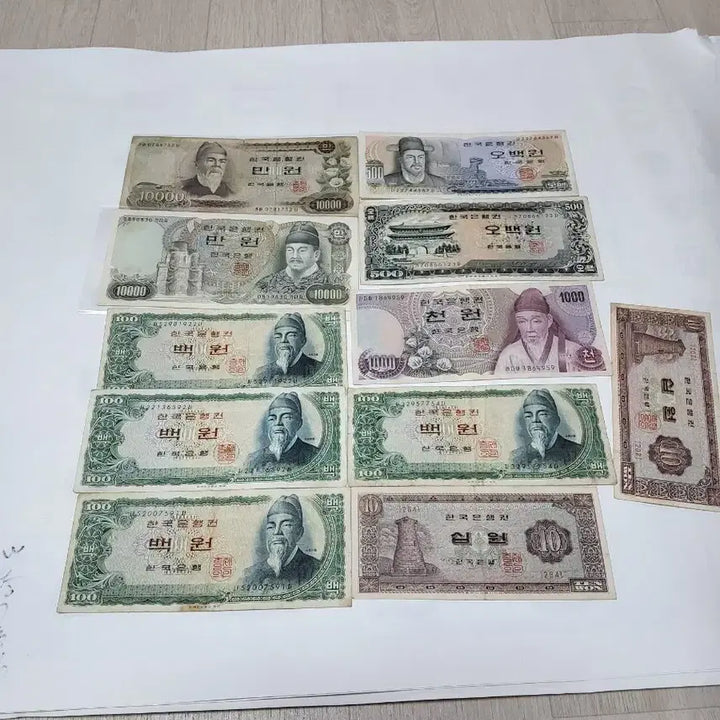 [BUNJANG] Vintage Korean Old Banknotes Collection / 옛날돈