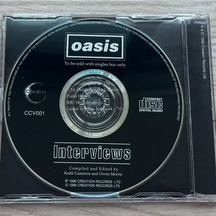 [BUNJANG] Oasis Interviews Single Box Limited Edition UK First Press CD / 오아시스 OASIS Interviews 인터뷰 싱글 박스 한정 음반 영국 초판 CD