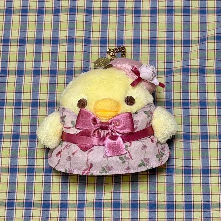 [BUNJANG] Rilakkuma Maison de FLEUR Kiiroitori Plush Charm 2023 / 리락쿠마 2023 메종드플뢰르 키이로이토리 인형 키링