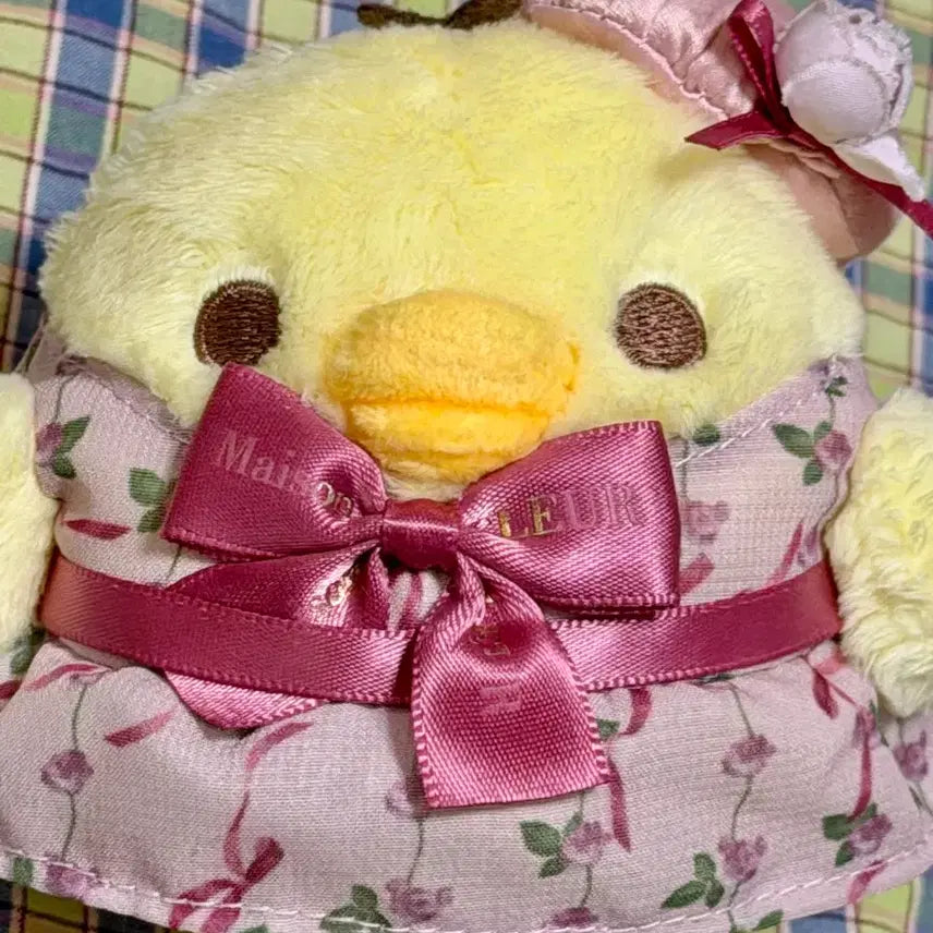 [BUNJANG] Rilakkuma Maison de FLEUR Kiiroitori Plush Charm 2023 / 리락쿠마 2023 메종드플뢰르 키이로이토리 인형 키링