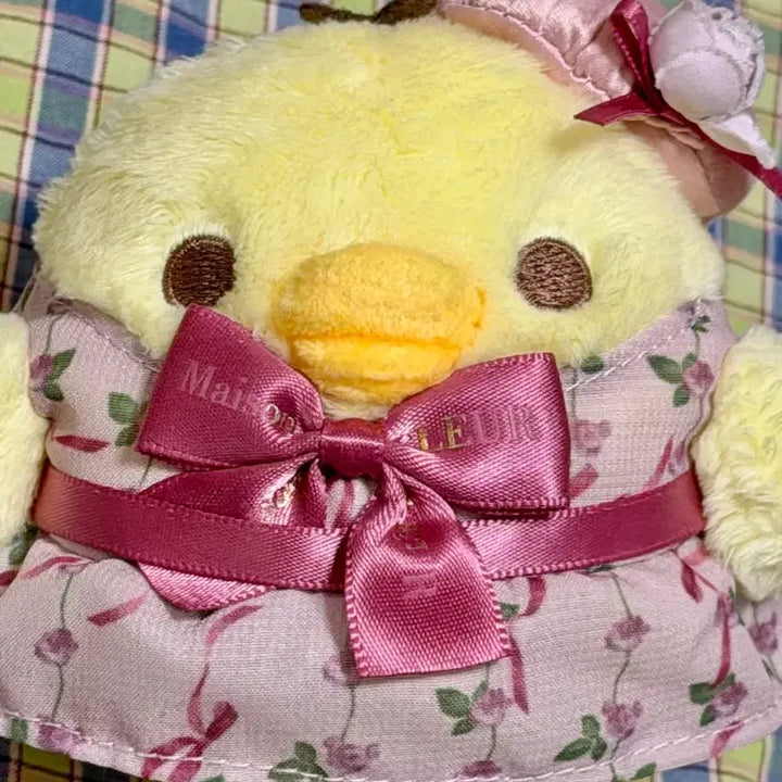 [BUNJANG] Rilakkuma Maison de FLEUR Kiiroitori Plush Charm 2023 / 리락쿠마 2023 메종드플뢰르 키이로이토리 인형 키링