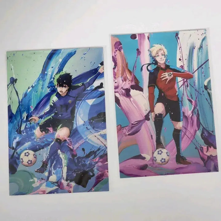 [BUNJANG] Blue Lock Isetan Original Art Postcard Set - Isagi &amp; Kaiser / 블루록 이세탄 원화 엽서 이사기 카이저