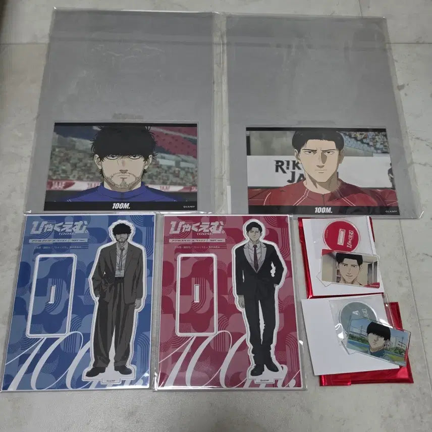 [BUNJANG] HYAKU M 100m 100 Meters Sofmap Acrylic Stand Set / 100미터 햐쿠엠 소프맵 아크릴 번호표 미니아크릴 특전 토가시코미야카바키자이츠 소프맙 콜카