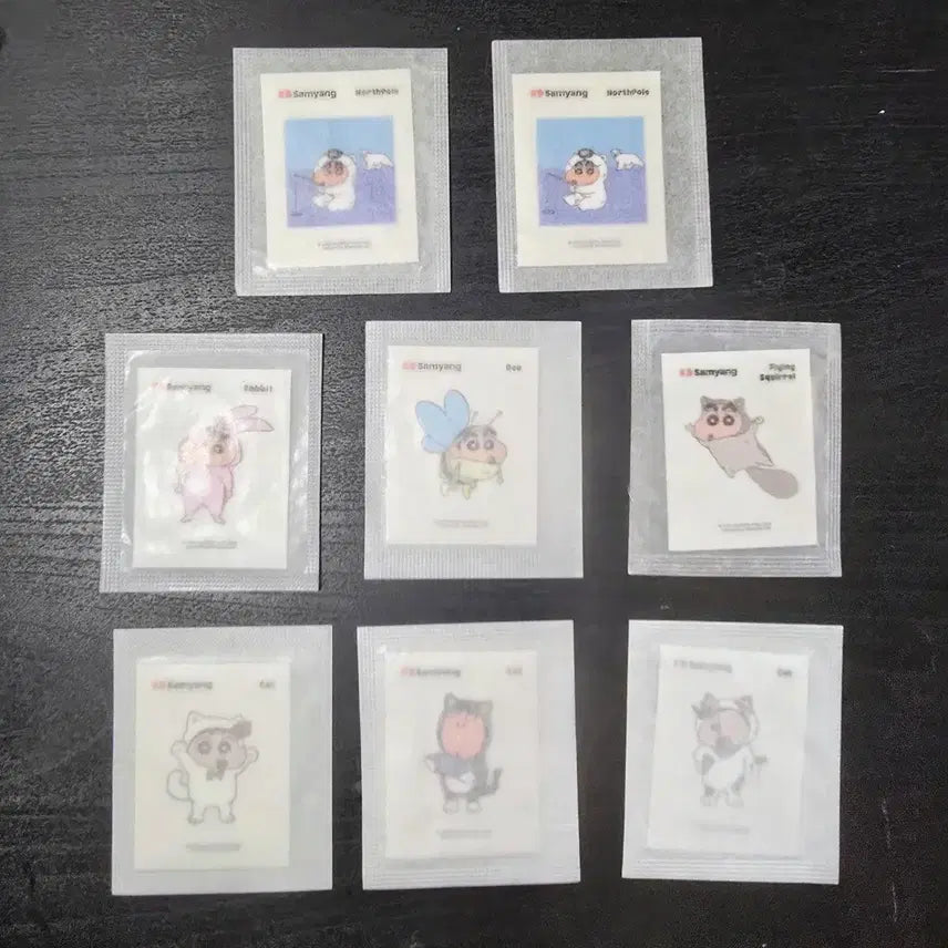 [BUNJANG] Crayon Shin-chan Sticker Bundle Set (Sealed) / [짱구 띠부씰] 미개봉 8개 일괄판매