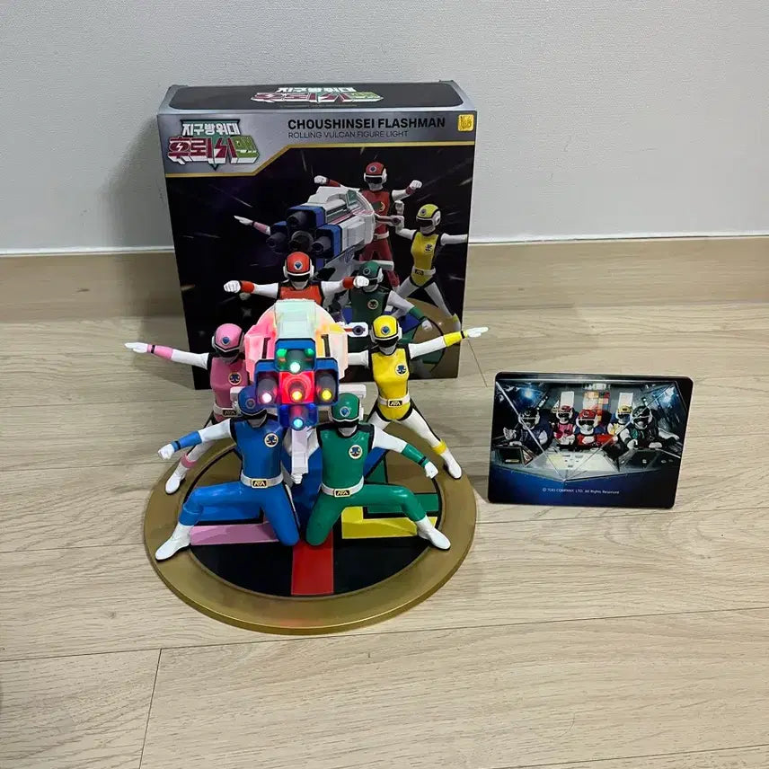 [BUNJANG] Choshinsei Flashman 35th Anniversary Goods Figure Set / 초신성 후뢰시맨 35주년 굳즈 피규어 중고