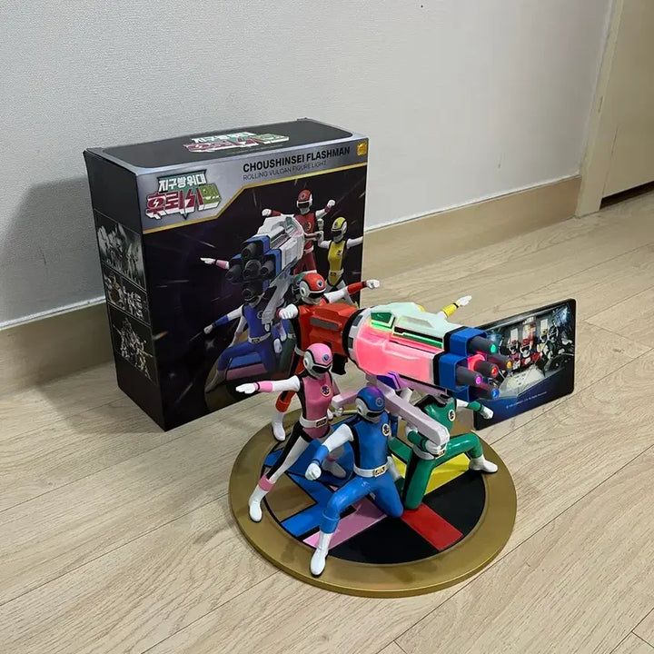 [BUNJANG] Choshinsei Flashman 35th Anniversary Goods Figure Set / 초신성 후뢰시맨 35주년 굳즈 피규어 중고
